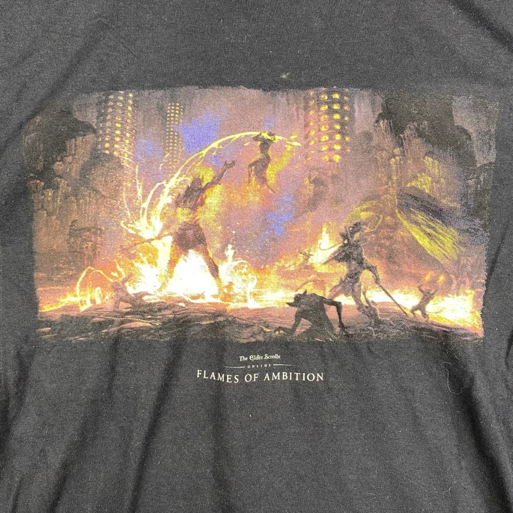 Elder Scrolls Online Flames of Ambition Bethesda Loot Crate T Shirt Men - Picture 2 of 10